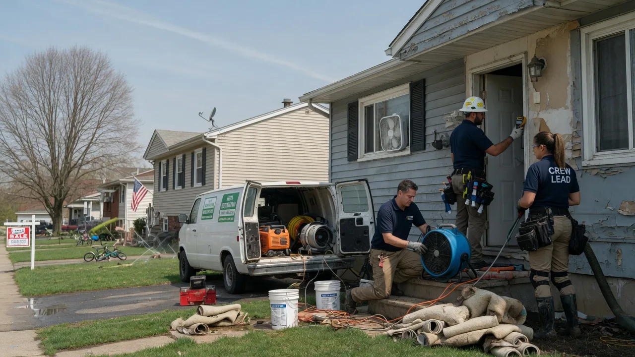 Flood Cleanup in Hallsville, TX near me